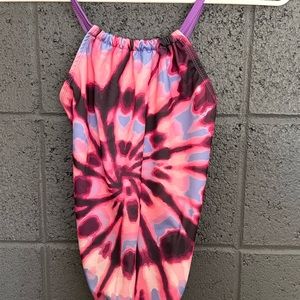 Girls one piece swimsuit size large.